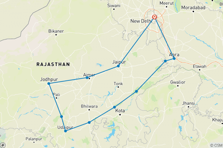 Map of Colours of Rajasthan