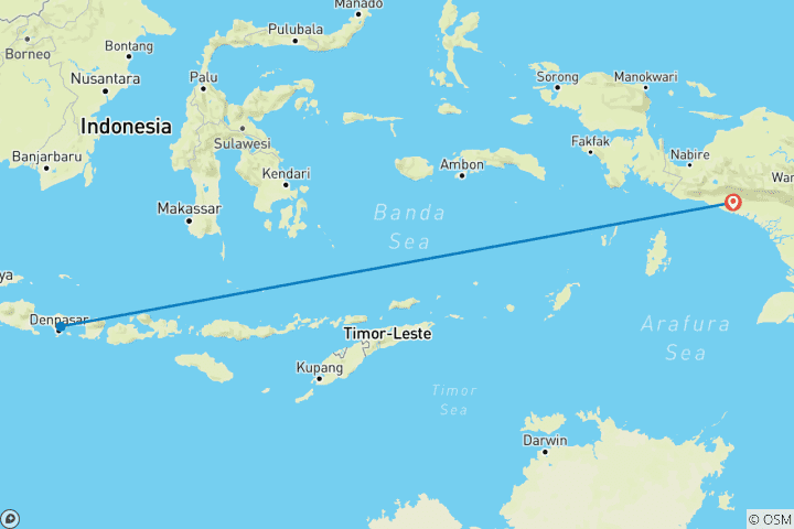 Mapa de 6 Días en Indonesia: Una auténtica aventura en la región de Asmat