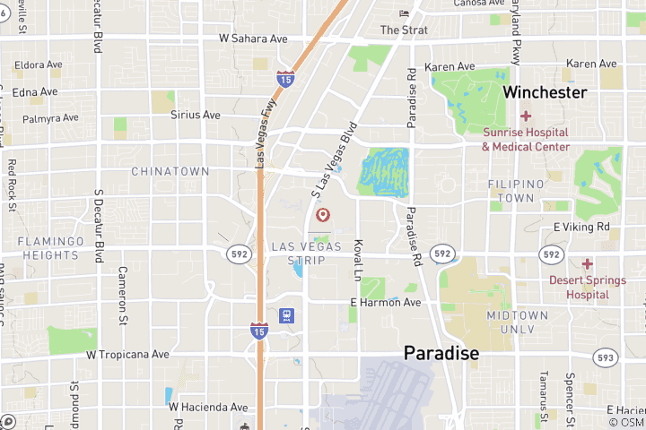 Carte du circuit Viva Las Vegas : aventure de 4 jours