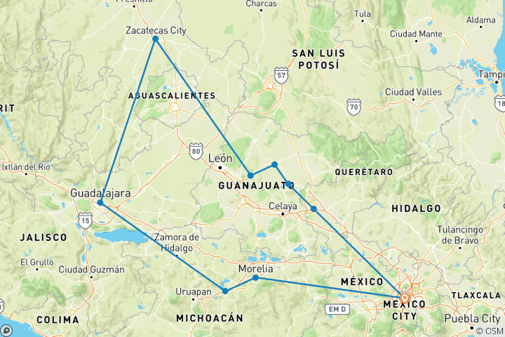 Map of COLONIAL TREASURES