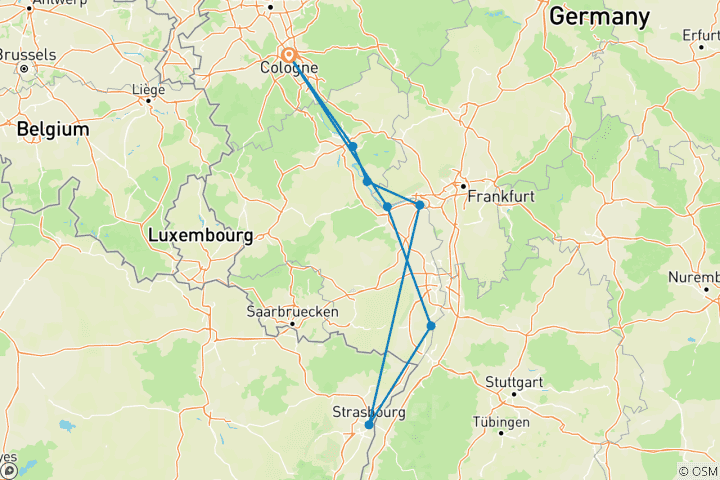 Karte von Rhein Romantik 2026