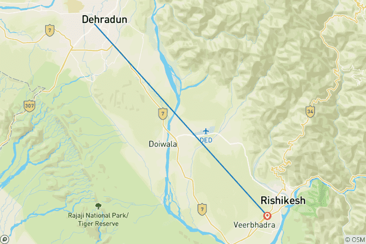 Map of Heiliges Rishikesh Wellness Retreat - 4 Tage