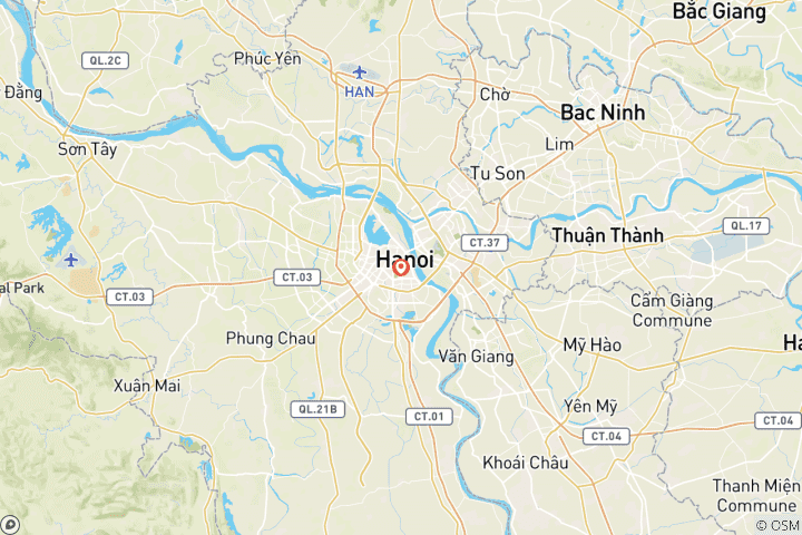 Map of HA NOI PRIVATE TOUR-TRADITIONAL VILLAGE INCENSE, HAT MAKING halfday