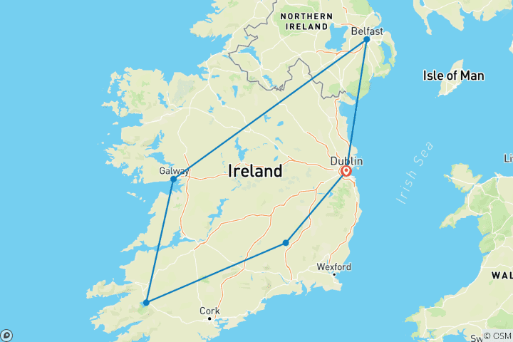 Mapa de Irlanda: Tréboles y Canciones