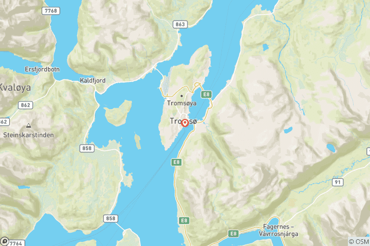 Kaart van Nieuwjaar in Tromsø (5 dagen)