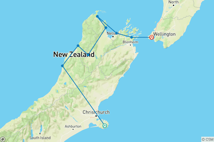 Karte von Die Spitze des Südens