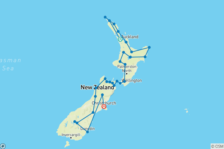 Map of The Epic Zigzag Adventure (Overland/Camping)