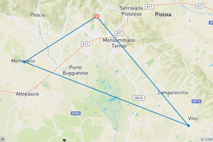 Kaart van Verlangen naar Toscane: Kleine Plezierige Escapes 2026 - Semi-Vervoer