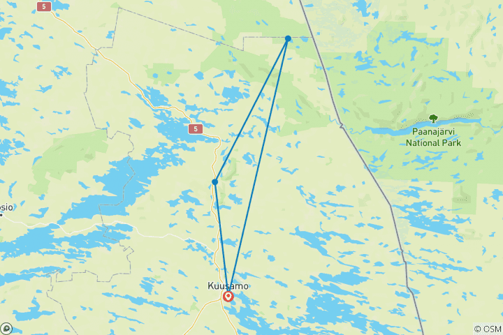 Map of Finland Family Winter Adventure