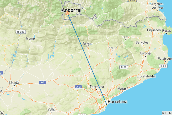 Map of The Grand Andorra Après Ski Weekender 2026