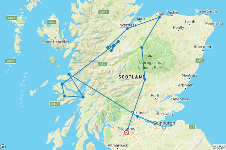 Karte von Schottland: Impressionen