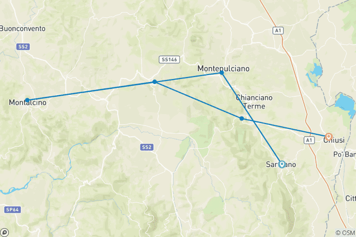 Map of Tuscan Traditions Creative Retreat (Women-Only)