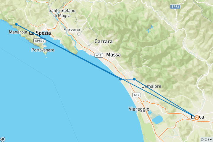 Map of Wine & Wellness Retreat in Lucca, Tuscany (Women-Only)