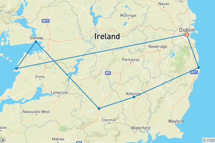 Kaart van Ierland voor haar (alleen voor vrouwen)