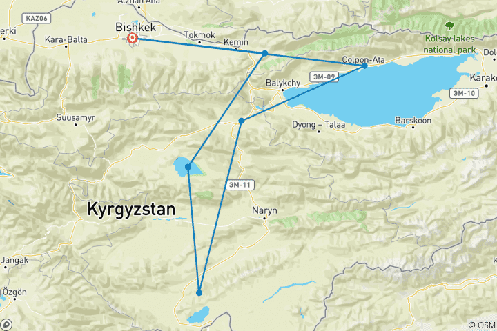 Kaart van De Wereld Nomaden Spelen in Kirgizië 2026 - Sluitingsceremonie