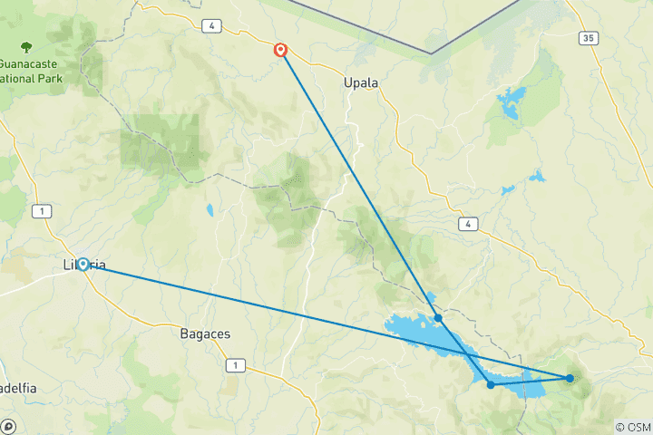 Mapa de Aventura en Costa Rica ( 5 ⭐Solo Mujeres)