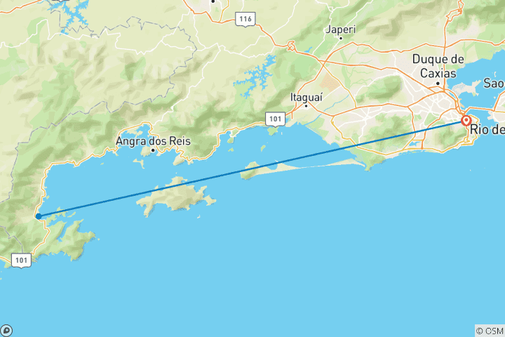 Map of Endless Summer Rio and Paraty