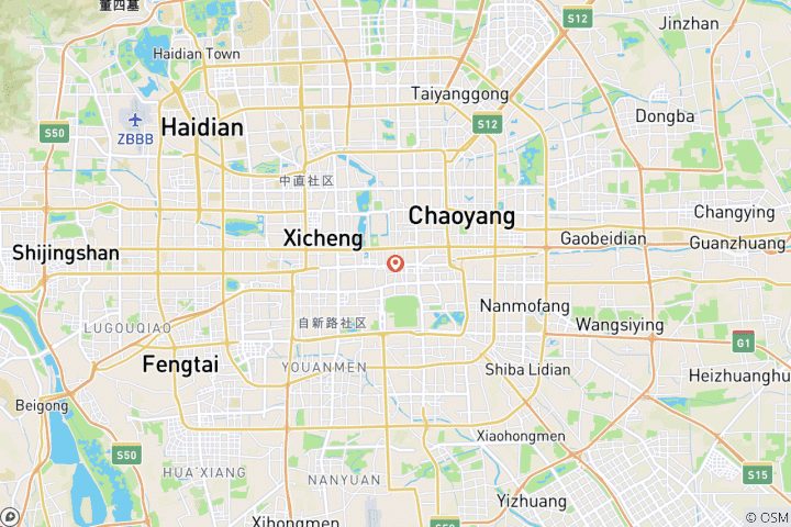 Carte du circuit 4 jours - Best of Beijing - Circuit en petit groupe (max. 12) | China Package Adventure