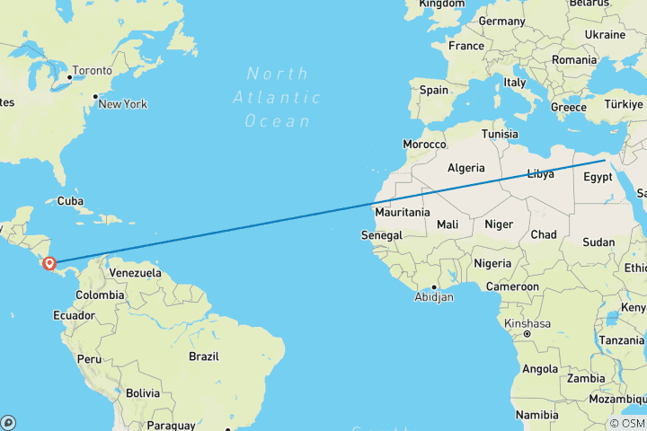 Kaart van Dagtocht naar Wadi El Hitan & Safari in Fayoum vanuit Caïro