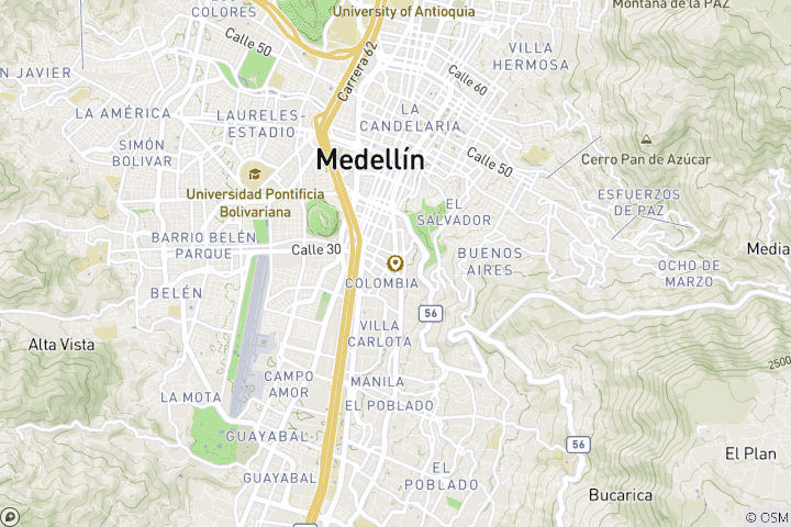 Carte du circuit Visite privée de 4 jours de la ville de Medellín