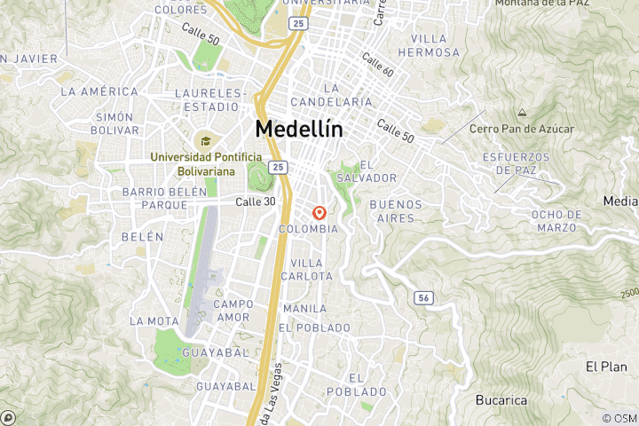 Mapa de 4 Días Medellín City Experience, Tour Privado