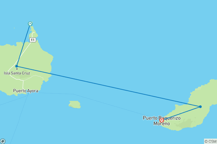 Karte von Galápagos-Inseln: Das Paradider Natur