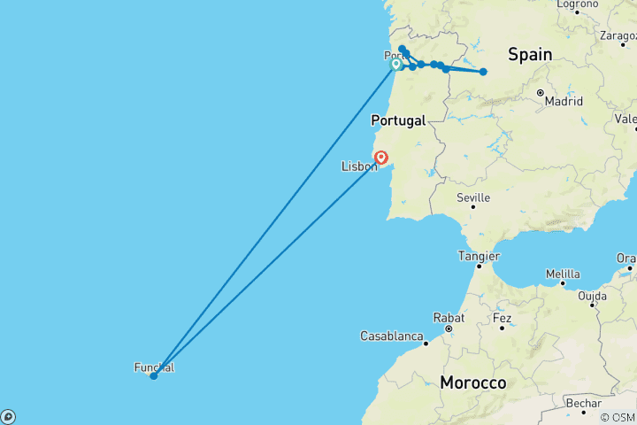 Mapa de Vida Portugal: Viñedos y pueblos del Duero con sabor a Madeira