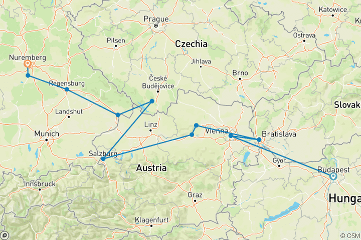 Map of The Blue Danube Discovery 2027