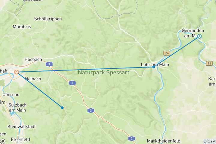 Map of Märchenhafter Spessart