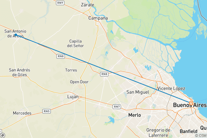 Carte du circuit Le meilleur de Buenos Aires