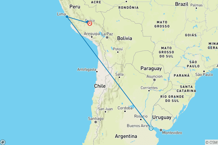 Mapa de Maravillas vibrantes de Perú 2027