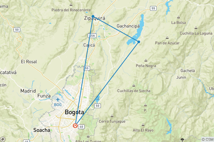 Karte von Bogotá ImmersivErlebnis