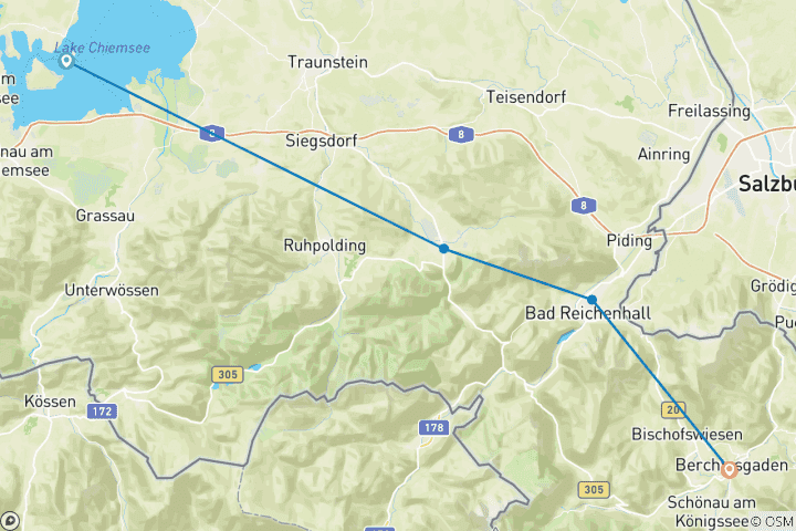 Karte von ChiemseeKönigssee