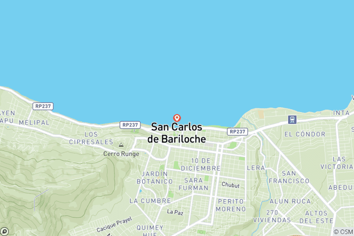 Mapa de Explora las maravillas de Bariloche