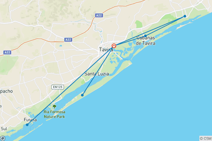 Map of Algarve Stargazing