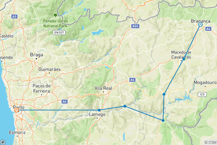 Mapa de Valle del Duero