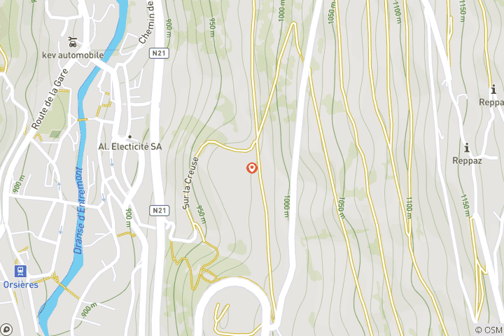 Kaart van Het beste van de Mont Blanc: Mini Tour du Mont Blanc