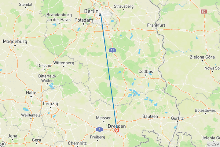 Karte von All Female Weihnachtsmarkt Tour in Deutschland 2026