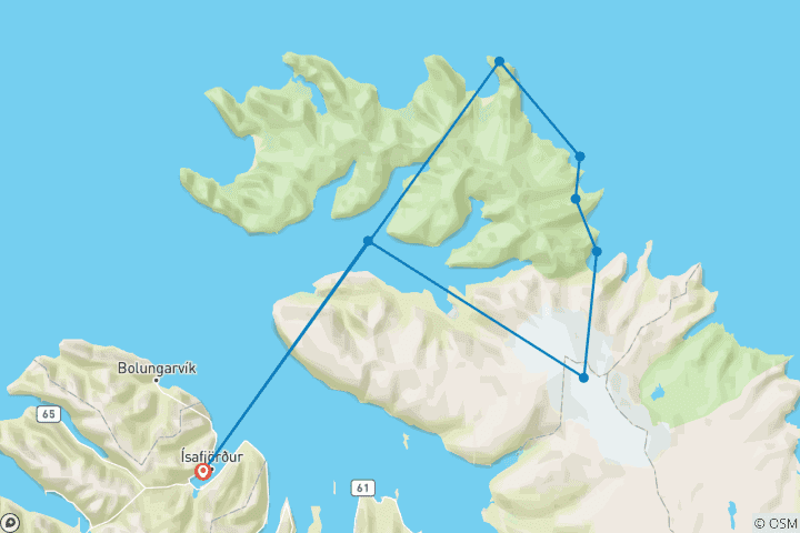 Carte du circuit Une promenade du côté sauvage