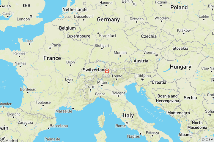 Kaart van Zwitsers alpengeluk: Kesch Trek in Davos