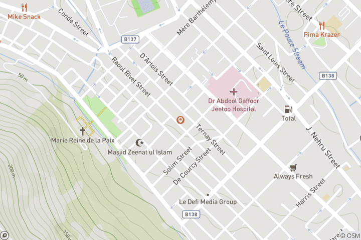 Kaart van Aangepaste 7-daagse privérondreis door Mauritius, dagelijkse start & 5-sterrenhotels