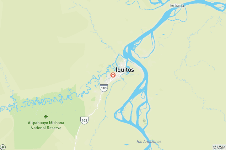 Mapa de 6 días La experiencia definitiva en la selva