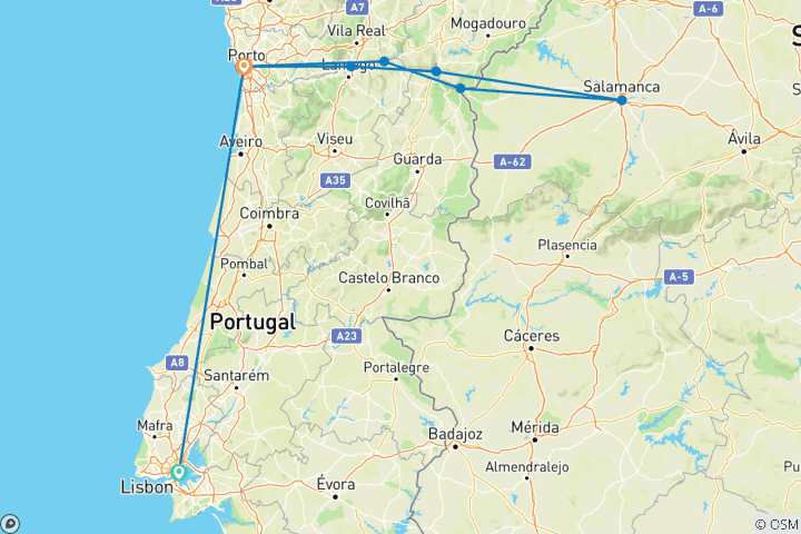 Karte von Lissabon & Die Geheimnisse des Douro
