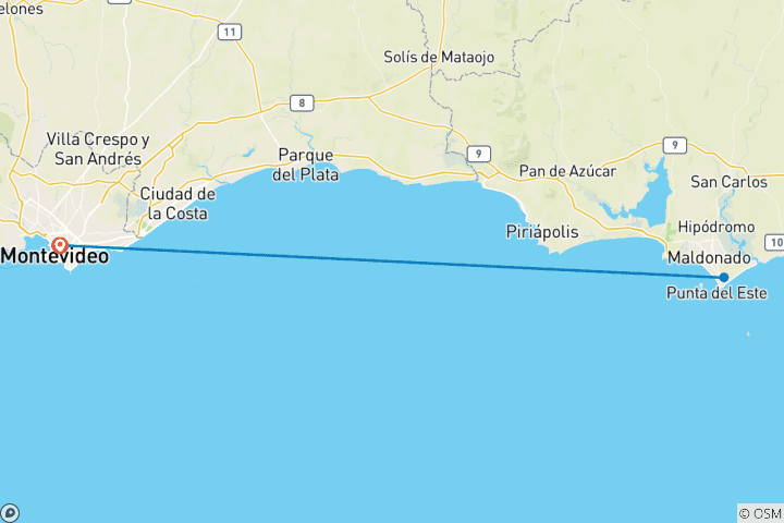 Kaart van 4 Dagen in Montevideo, Klassiek