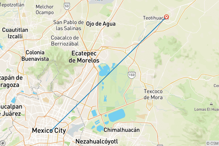 Kaart van Ontdek het beste van Mexico-Stad - 4 dagen