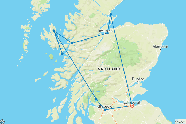 Map of Wild Scotland and the Isle of Skye (Small Group, 2026)