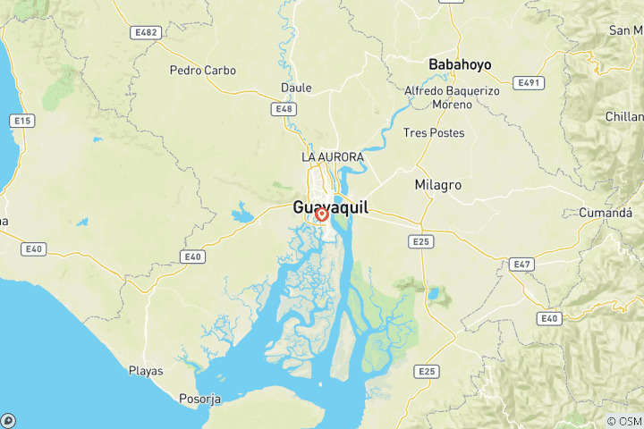 Map of Ecuador: Guayaquil Express - 3 days