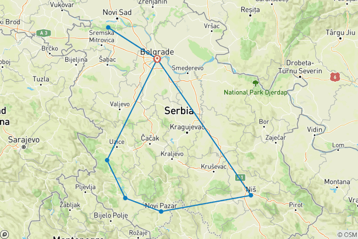 Kaart van Smaken van Servië: een culinaire en culturele reis