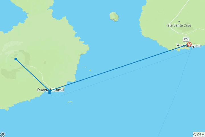 Kaart van Ecuador: Essentiële Galapagos - Eiland Isabela - 3 Dagen/2 Nachten