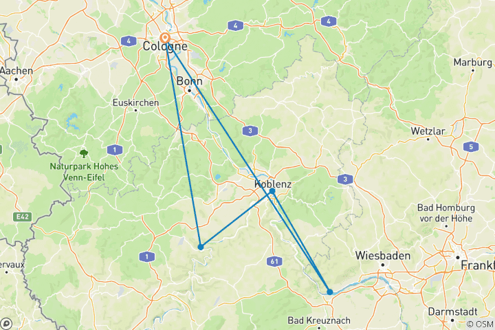 Karte von Fluss & Genuss - Sonderedition DER FEINSCHMECKER (Köln - Köln)